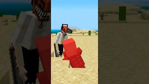 Denji Chainsaw Man no minecraft!!!!!🤯🤯🤯😱😱 #viral #shorts #minecraft #chainsawman