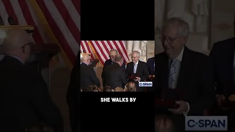 Everyone Refuses to Shake Mitch McConnell's Hand at Jan 6 Ceremony #shorts