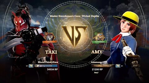 Taki (BloodThirstyEmu) VS Amy (Amesang) (SoulCalibur™ VI: Online)