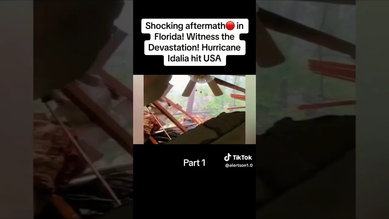 this hurricane made land in Florida #weather đŠī¸đĒī¸đ #tropicalcyclone