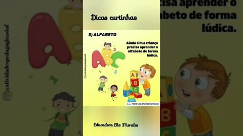7 ATIVIDADES TRABALHADAS NA EDUCAÇÃO INFANTIL #shorts