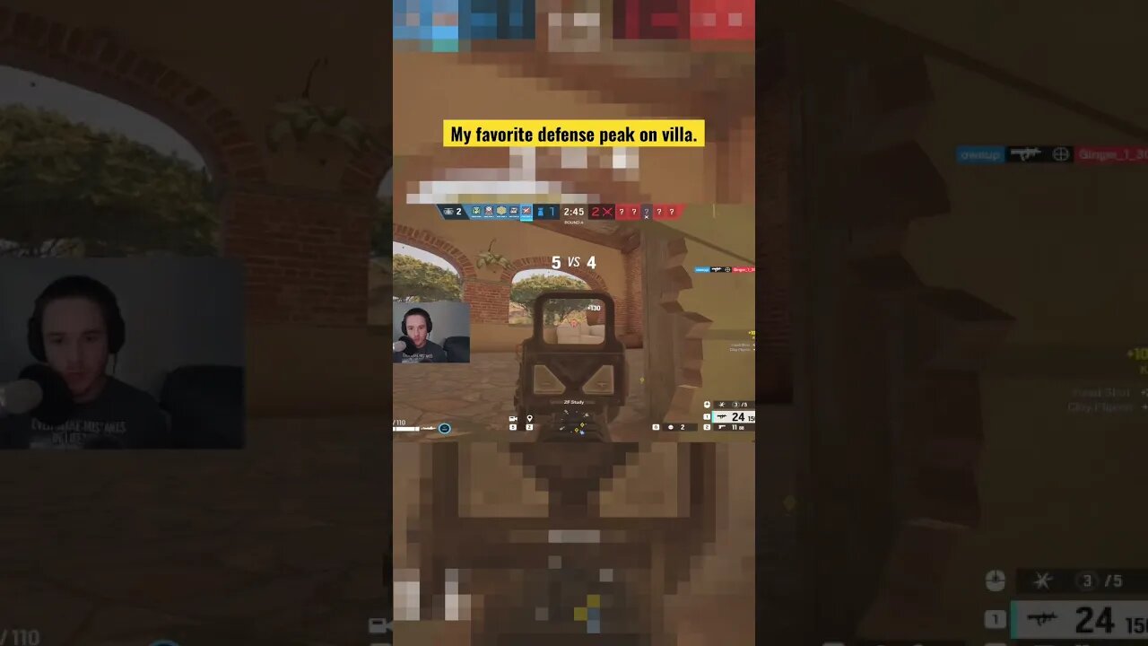 Favorite defense peak on villa. #rainbowsixsiege #rainbow6