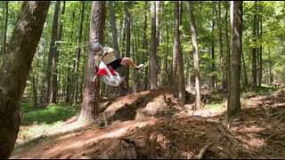 Riding My Backyard Pitbike Track