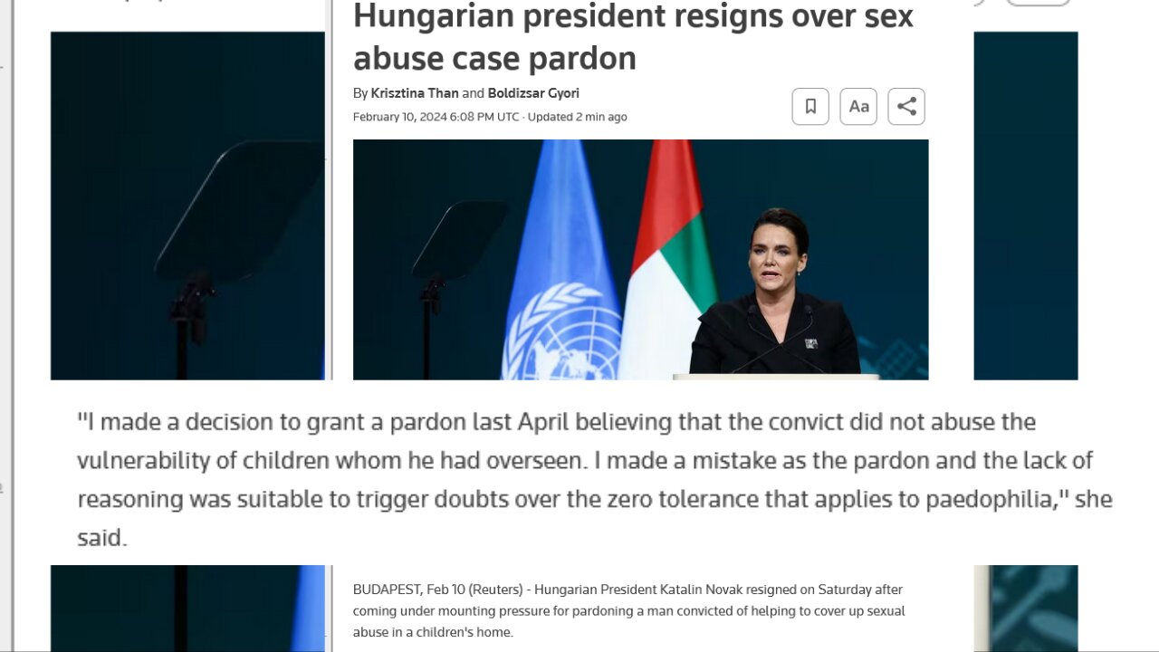 Hungarian president resigns over sex abuse case pardon