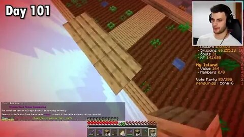 I + Survived + 200 + Days in Minecraft SKY BLOCK…