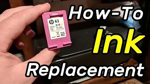 How to replace INK in your HP 3600 Series DeskJet 3637 All-in-One