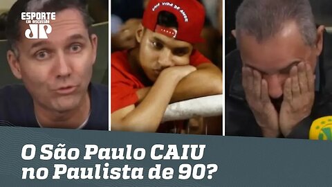 O São Paulo CAIU no Paulista de 1990? Repórter SE IRRITA ao vivo