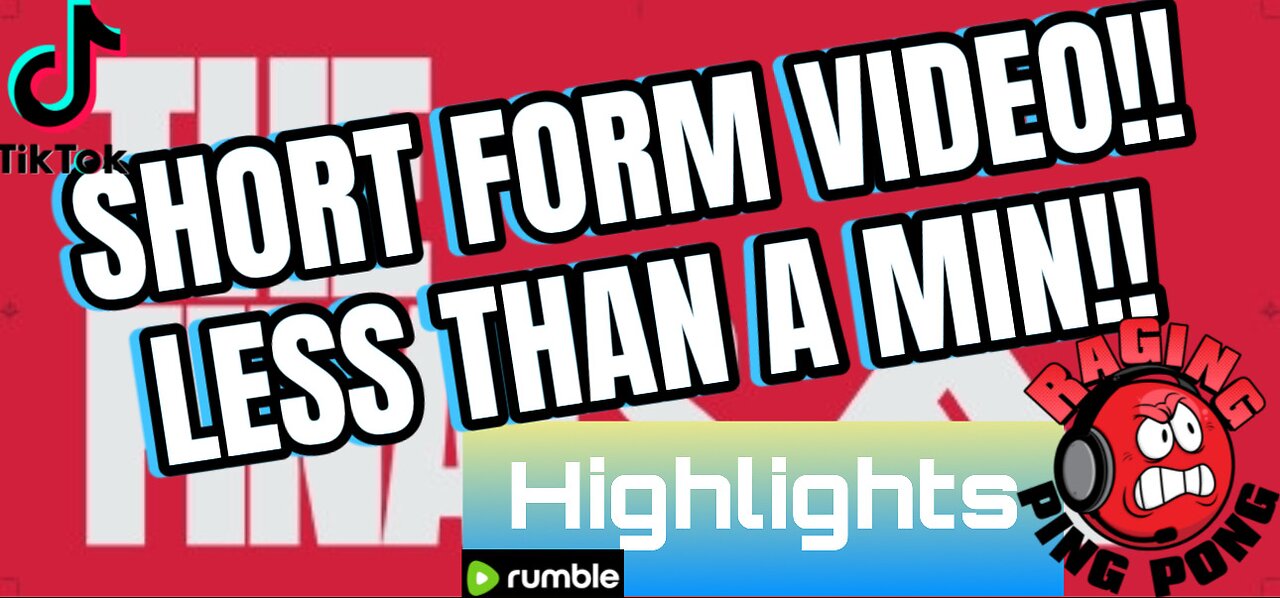 LESS THAN A MIN VIDEO !! Short form. Clip, highlight.