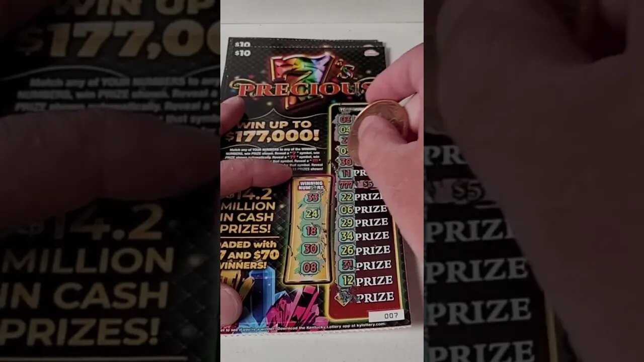 NEW Lottery Tickets Precious 7's Scratch Offs! #lottery