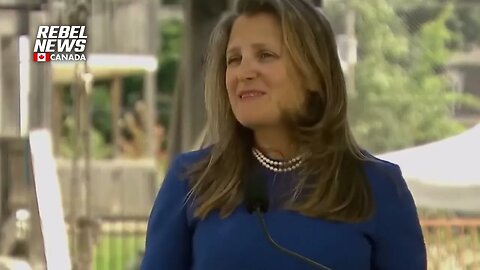 Chrystia Freeland deflects when asked why government issued a travel advisory for LGBTQ+ to the US