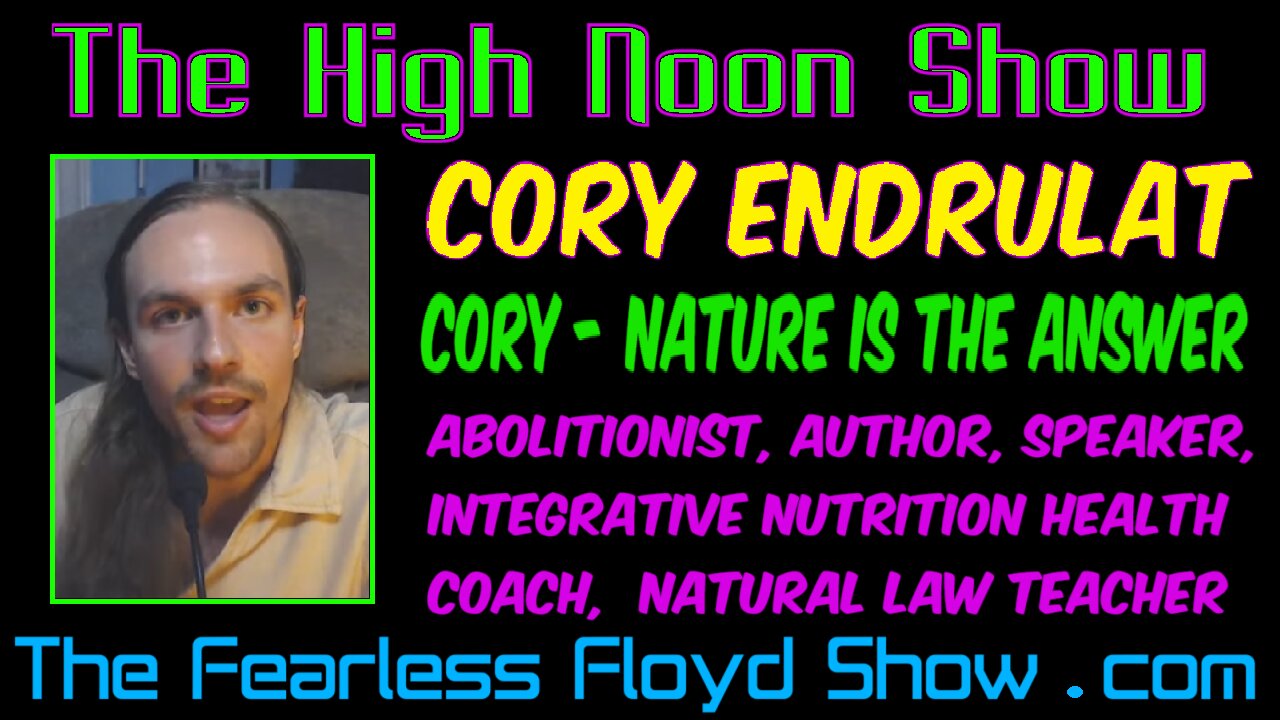 CORY ENDRULAT: Cory - Nature is the Answer - LIVE