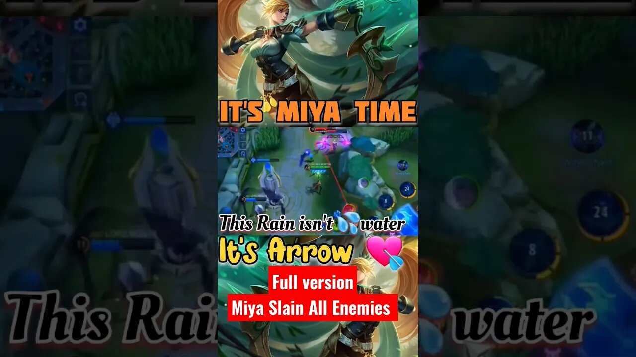 Miya Speed Attack Slain So Fast All Enemies #mobilelegends #razimaruyama #savage #memes #miya