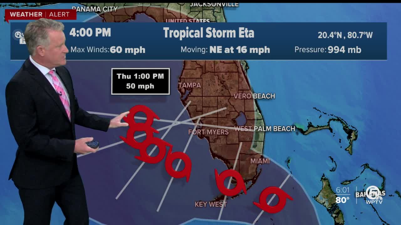 Tracking Tropical Storm Eta 11/7/20