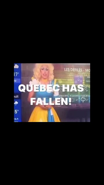 Weatherman in Canada...The world has fallen to LGBQ soddam and Gomorrah.