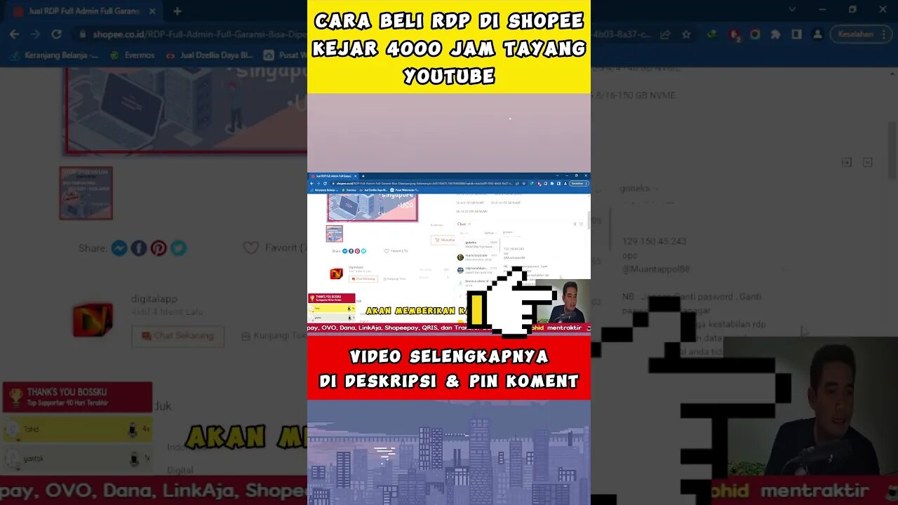 Cara Beli RDP Tools Kejar 4000 Jam Tayang Youtube #shorts