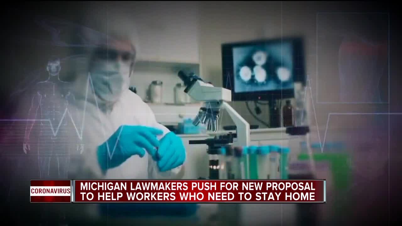 Michigan lawmakers push for new proposal to help workers staying home during coronavirus