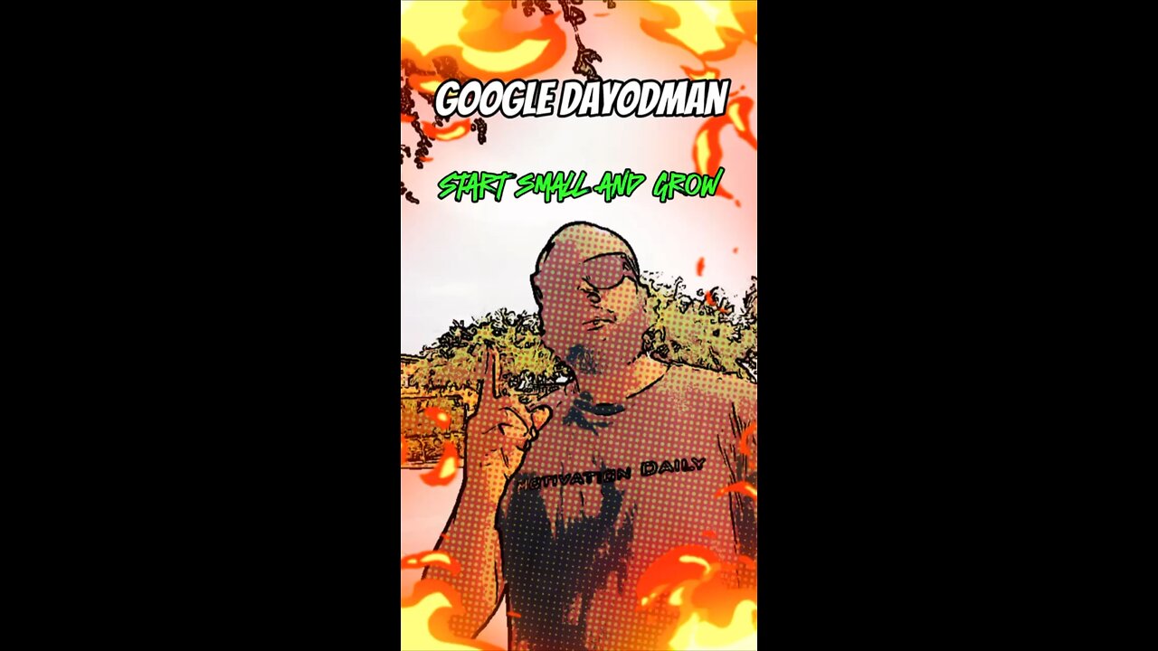 Start Small #dayodman #tiny #grow #eeyayyahh #motivation
