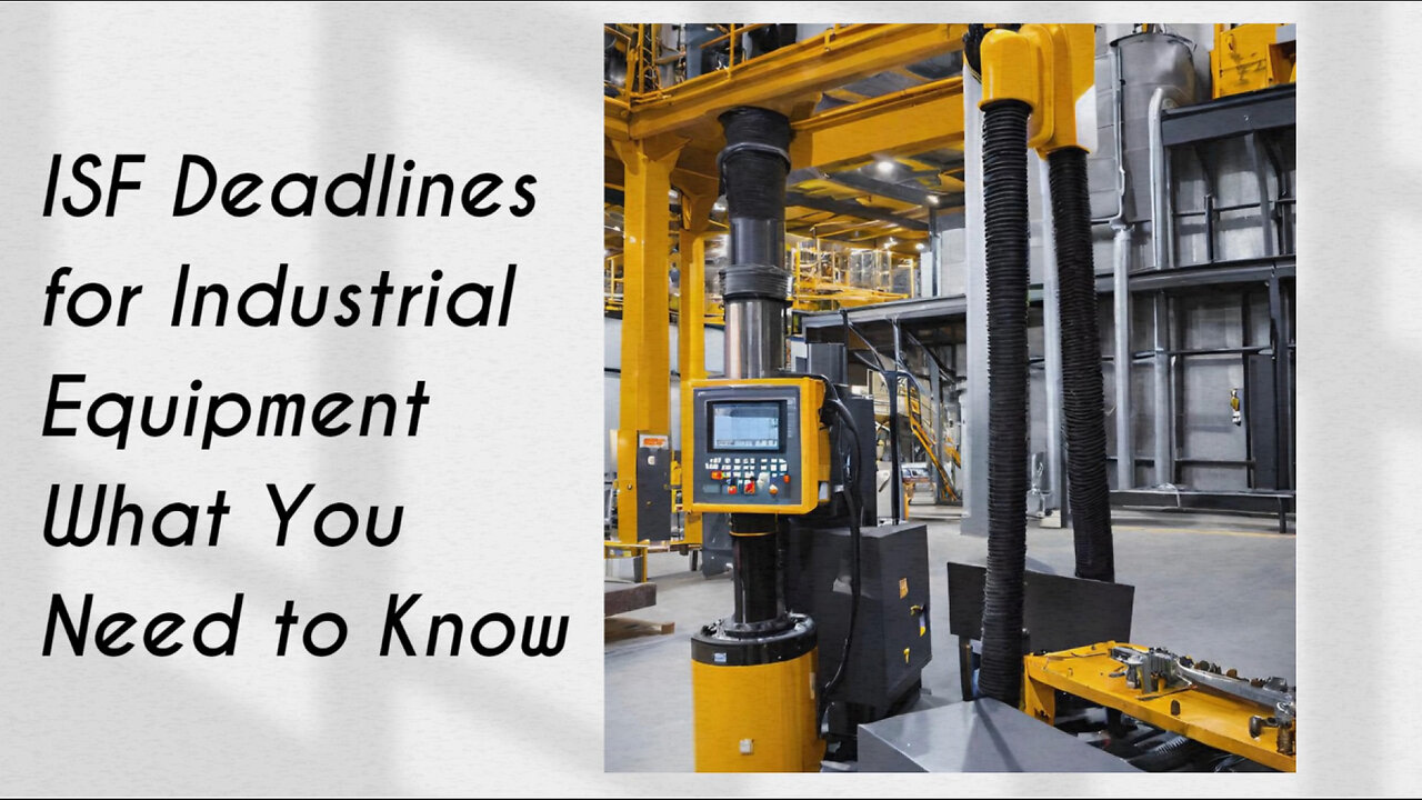 Navigating ISF Deadlines for Industrial Equipment: Expert Insights