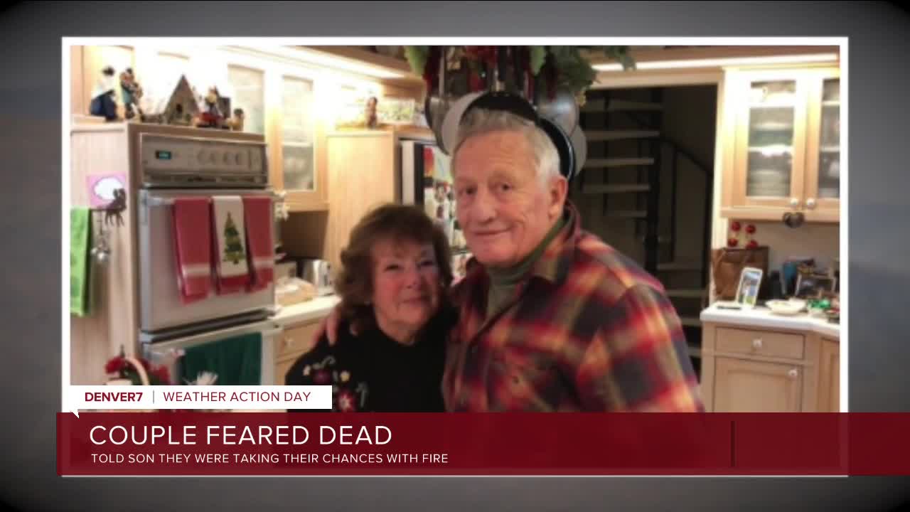 Family members say they believe couple died in Grand Lake home when East Troublesome Fire roared through