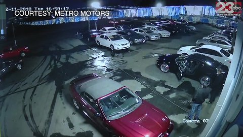 Video shows car being stolen from lot at Metro Motors