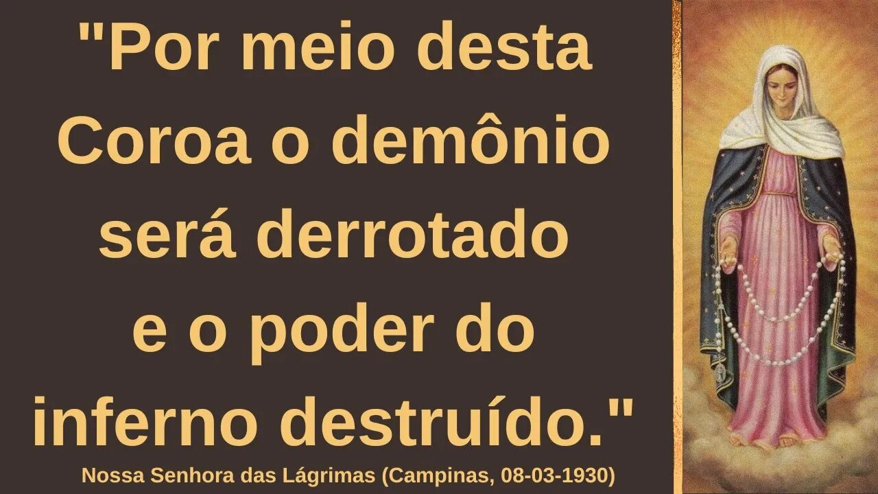 Coroa de Nossa Senhora das Lágrimas (26/08/2023)