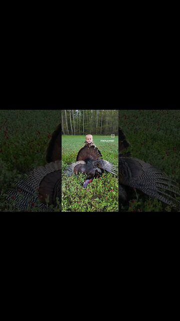 Turkey Hunting with Little Patriot!! 🦃 #turkeyhunting #wildturkey #shorts