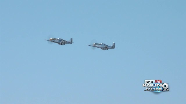 Old and new warplanes train together over Tucson