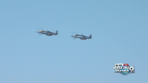 Old and new warplanes train together over Tucson