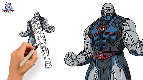 How to Draw Darkseid DC Comics - Step by Step