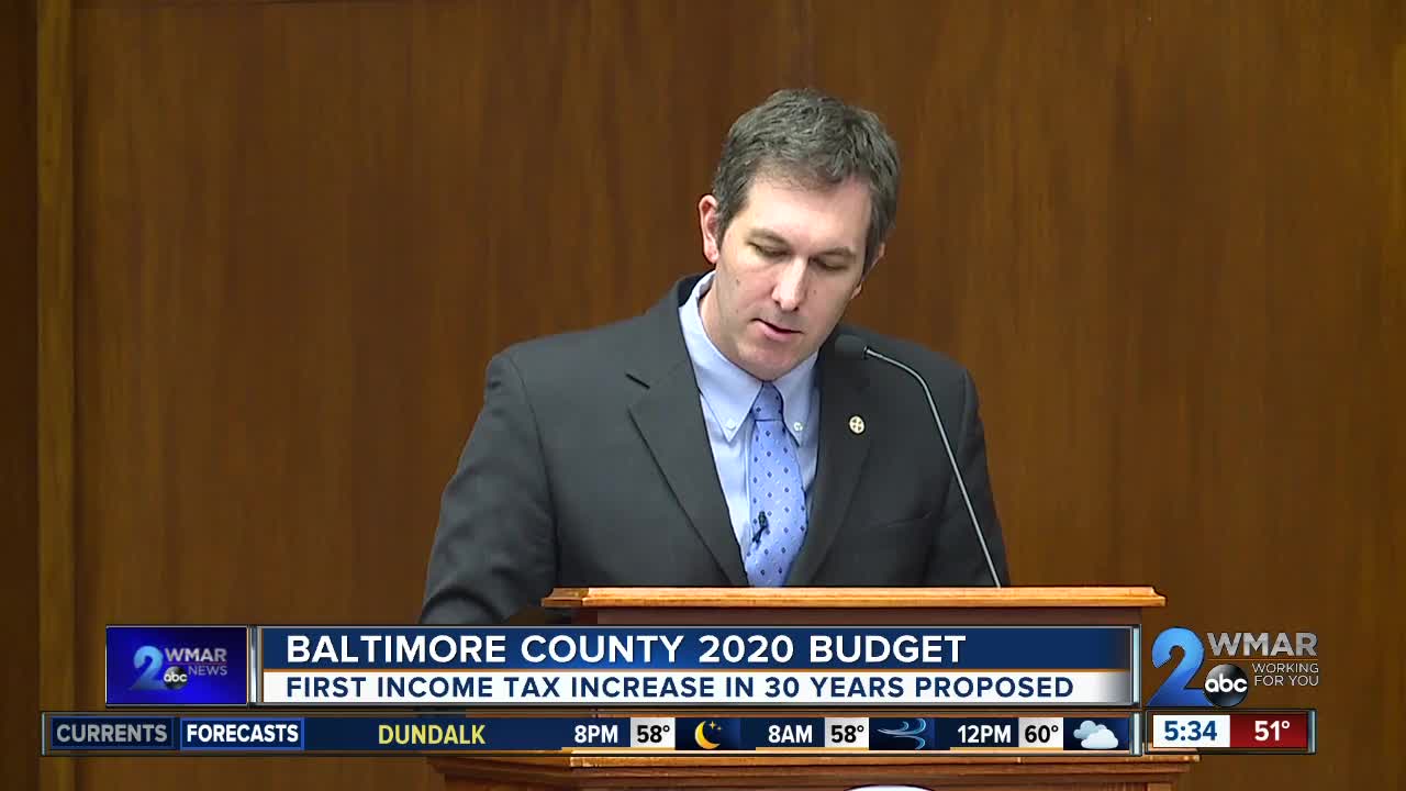 Income tax increase, cable tax proposed in Baltimore County Executive's proposed 2020 budget