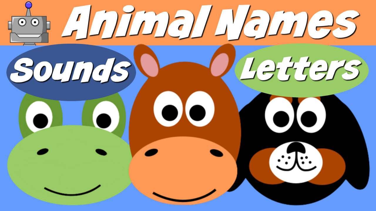 Animal Names 1 - Horse, Bear, Frog, Lion, Cow, Dog