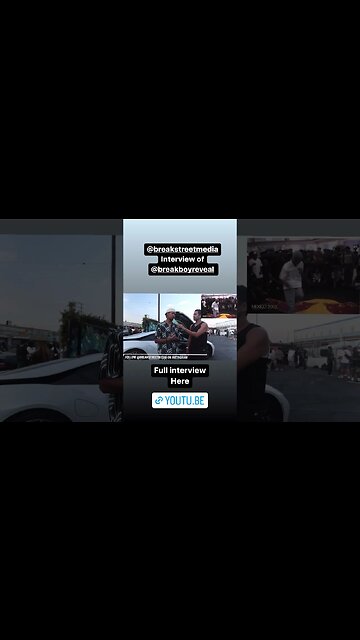 Exclusive interview w BBoy Reveal..watch today! #bboy #breakstreet #breakingnews #bboyreveal #fyp
