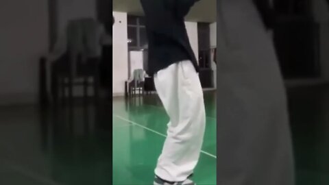 Chinese Girl Dancing With Baggy Sweats