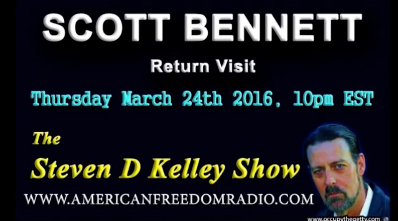 @Scott Bennett Return Visit March 24th 2016 @StevenDKelley AmerFdmRadio