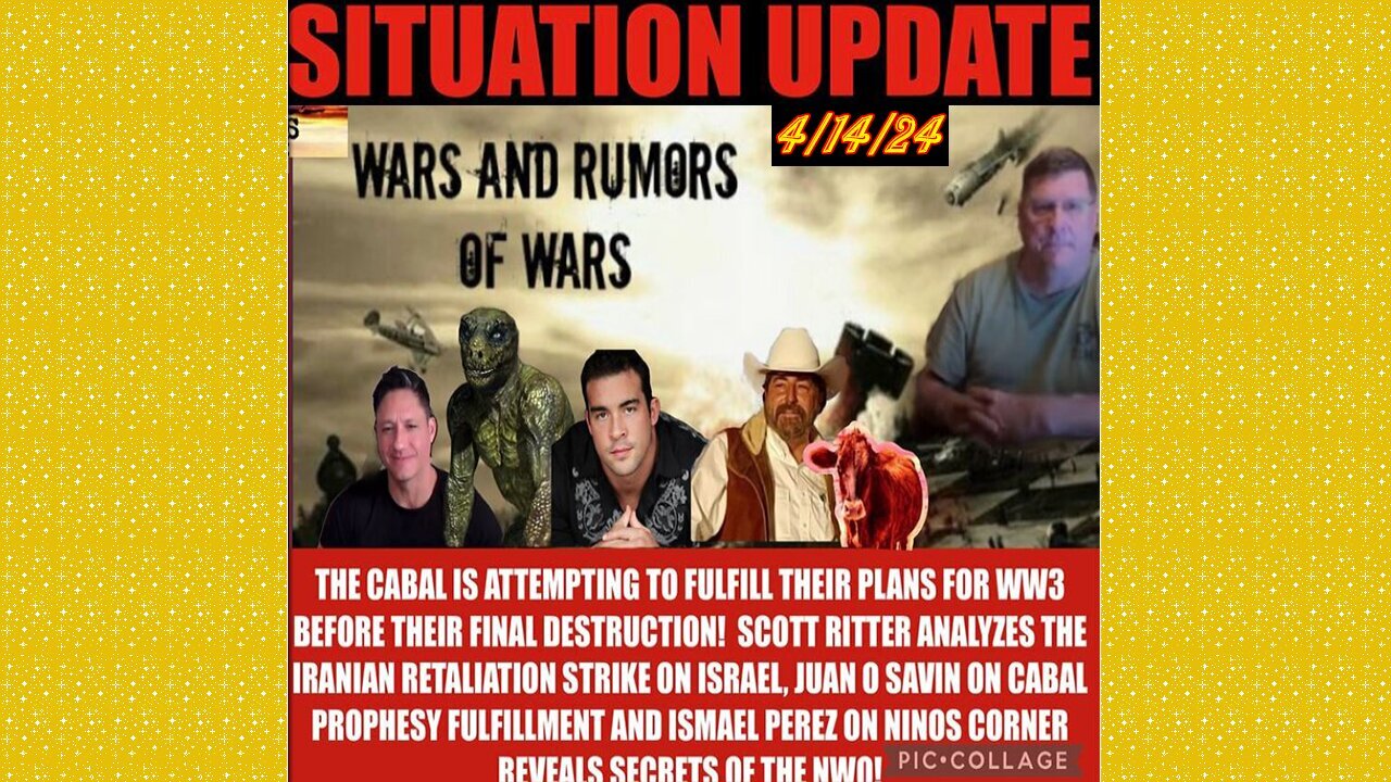 SITUATION UPDATE 4/15/24- AI System Used To Bomb Gaza,Global Financial Crises,Cabal/Deep State Mafia