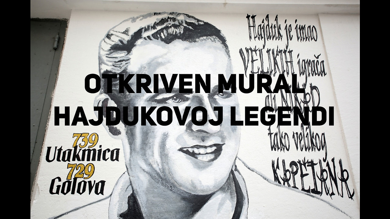 Otkriven mural Frani Matošiću, igraču i kapetanu Hajduka