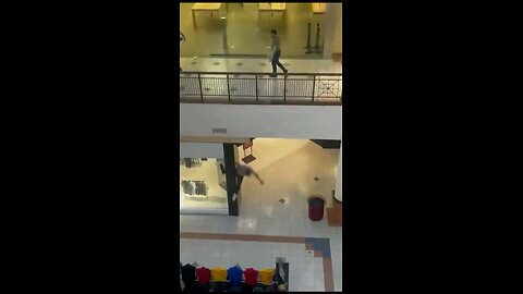 Man jumps first floor trying to escape