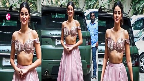 Baar ree😎😎Pink girls Ananya Pandey Looks Beautiful In Pink shorts Outfit | Ananya Pandey spotted