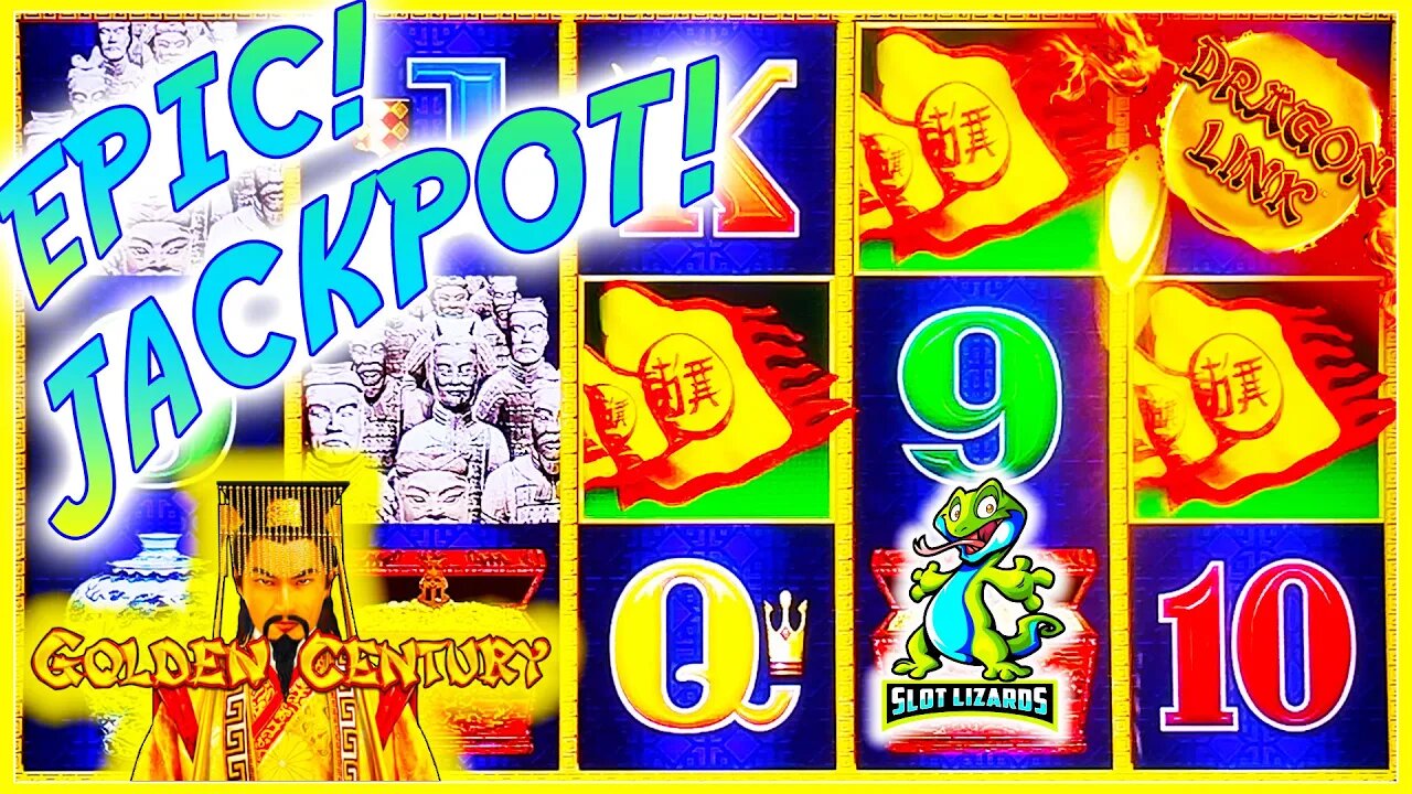 MASSIVE EPIC JACKPOT! D WAS FEELING THIS Dragon Link Golden Century Slot