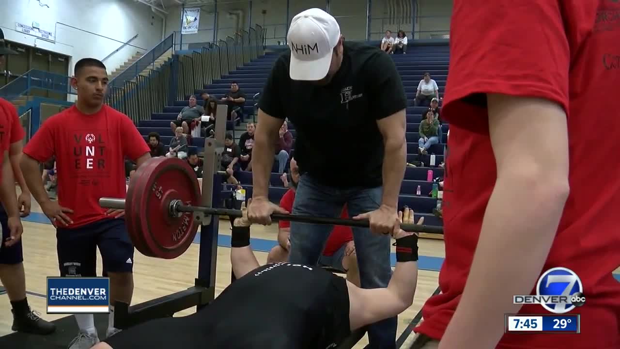 Special Olympics power-lifting regional event