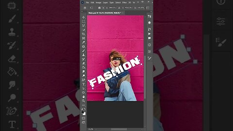 How to add and mask text in #photoshop like a pro #fashion #text #photoshoptutorial