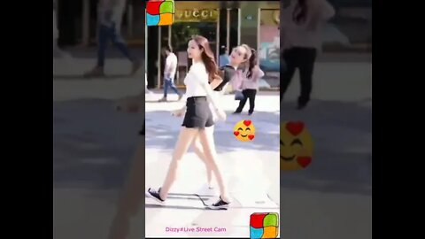 You make me dizzy#shorts/Pretty Girl Street Walking/성격 좋아 보이는 미인들..