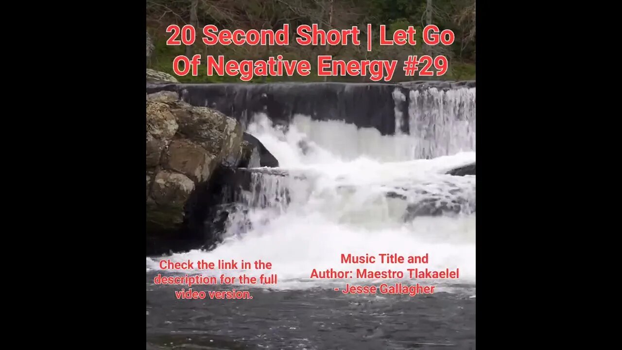 20 Second Short Of Let Go Of Negative Energy | #meditation #shorts #shortsvideo #waterfall #29
