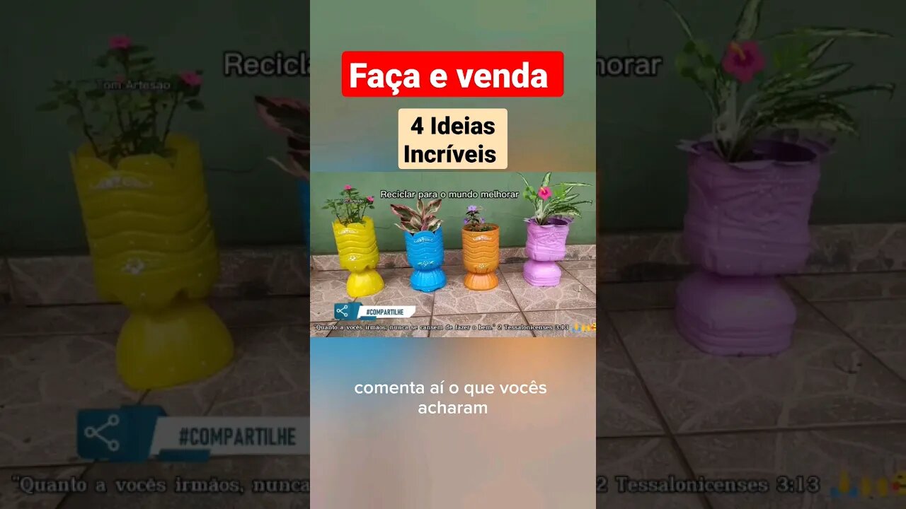 FAÇA E VENDA, 4 IDEIAS INCRÍVEIS COM GALÕES DE ÁGUA #shorts