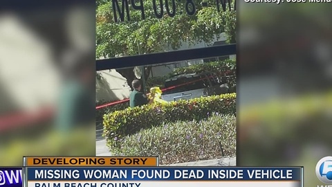 Missing woman found dead inside vehicle