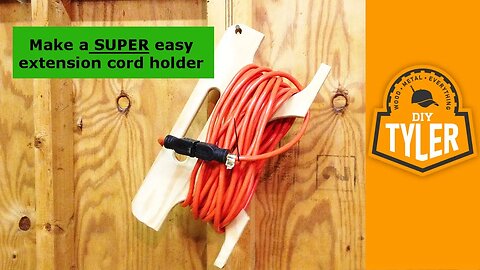 Extension Cord Reel from scrap Wood