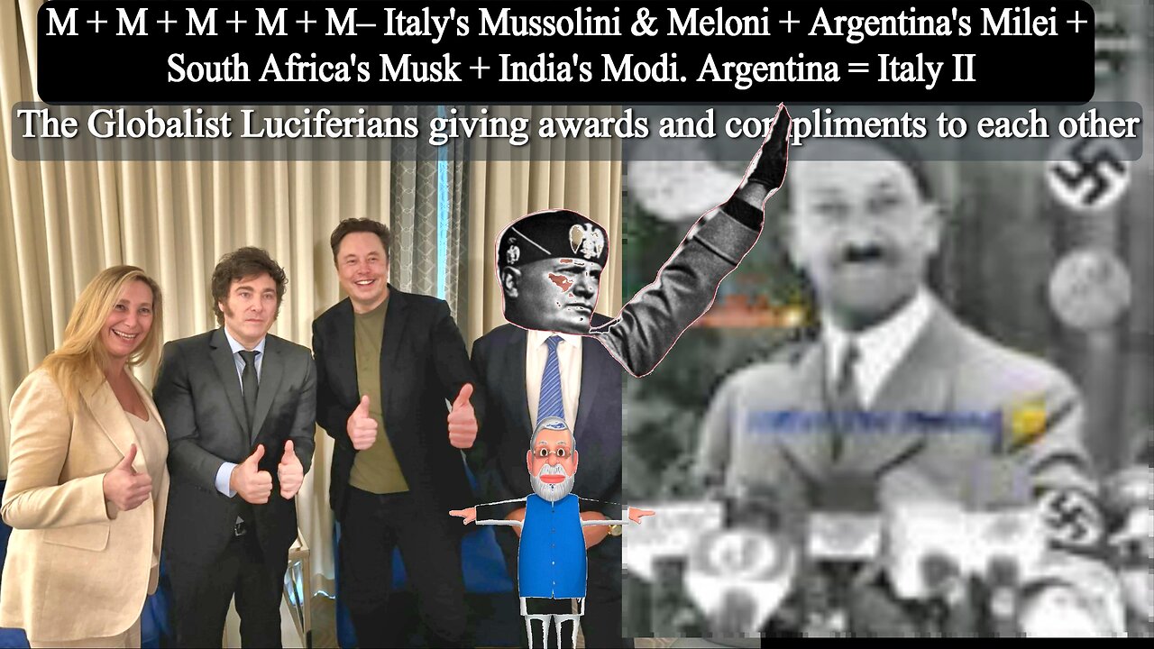 'African' Elon Musk Presents Award to Italy's Meloni – Avenging Babysitter of Black Mussolini