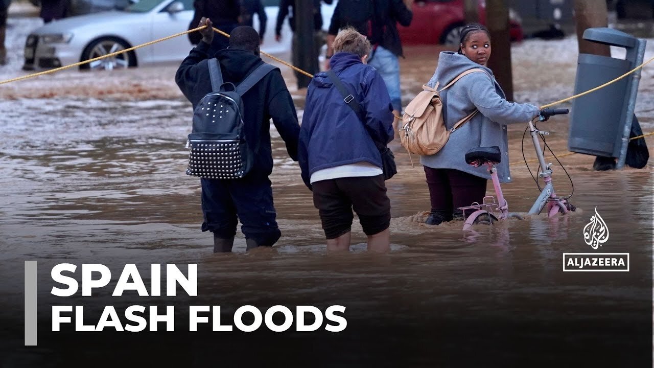 Death and destruction as torrential rains lash Spain