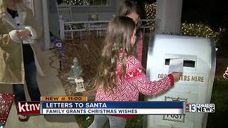 Neighborhood Santa Claus writes letters and shops for kids