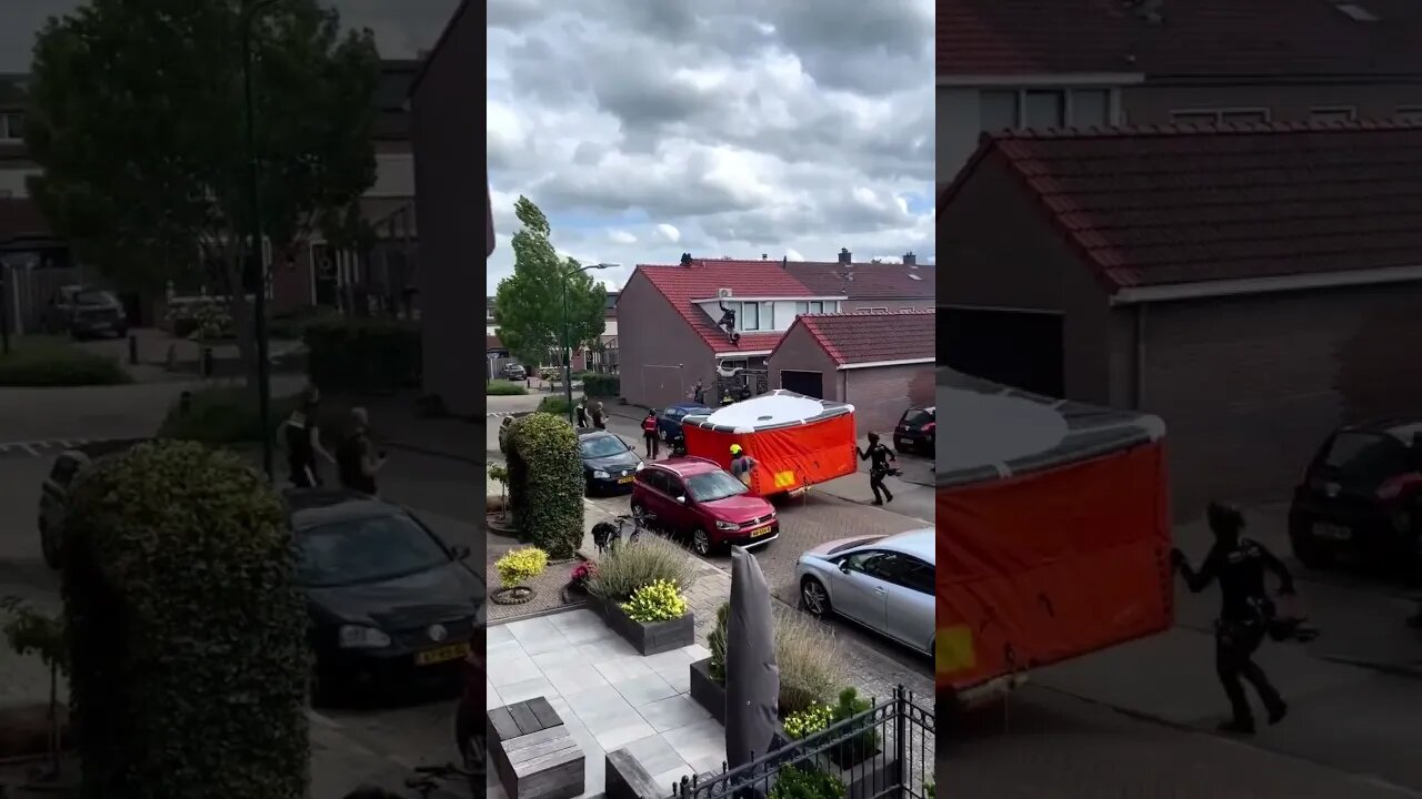 ALL EMERGENCY SERVICES TO THE RESCUE 🤣 #police #fireservice #crazy #shortsvideo #viral #shorts